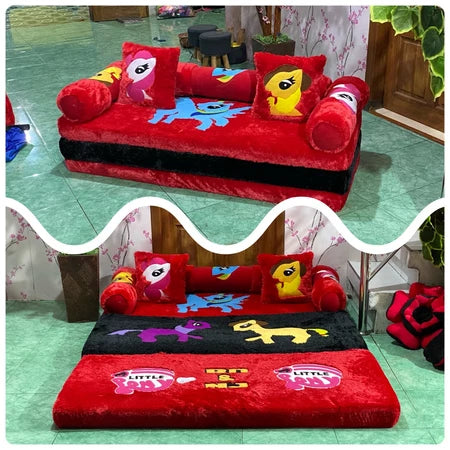 Sofá Cama Dobrável 2 em 1 Vários Personagens Divertidos Cover