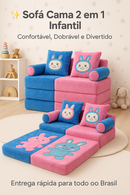 Sofá Cama Dobrável 2 em 1 Vários Personagens Divertidos Cover