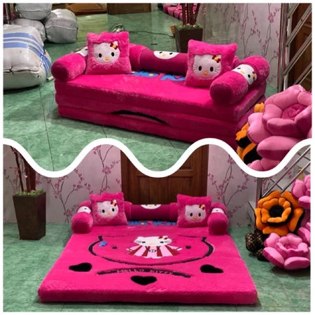 Sofá Cama Dobrável 2 em 1 Vários Personagens Divertidos Cover