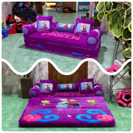 Sofá Cama Dobrável 2 em 1 Vários Personagens Divertidos Cover