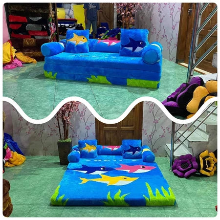 Sofá Cama Dobrável 2 em 1 Vários Personagens Divertidos Cover