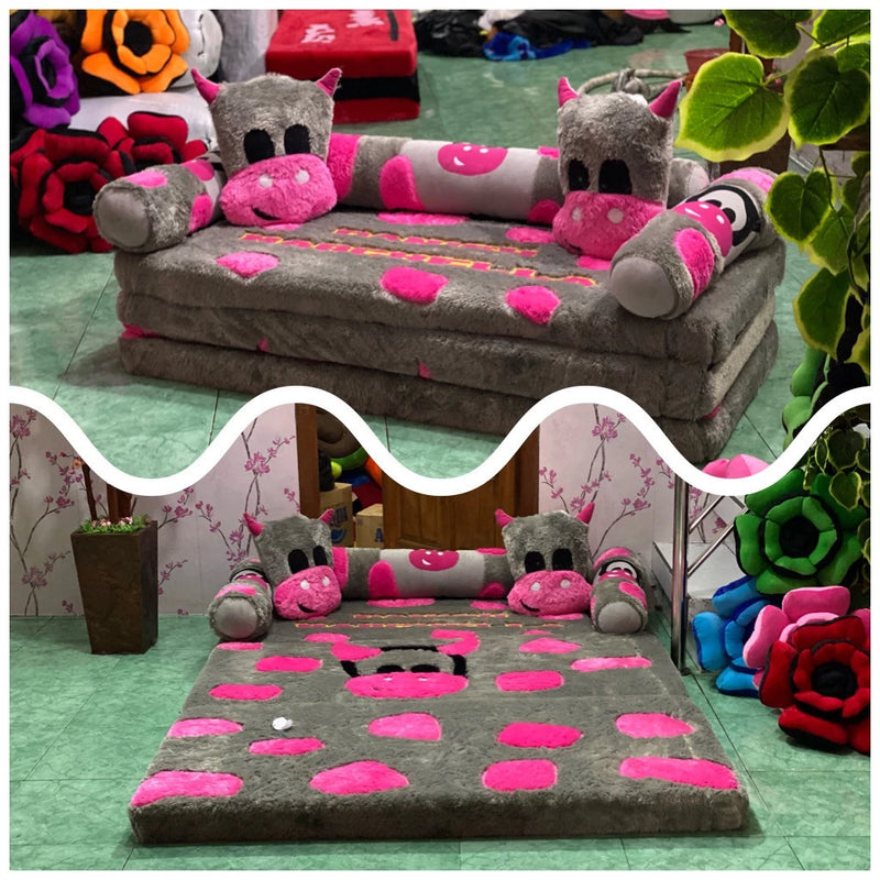 Sofá Cama Dobrável 2 em 1 Vários Personagens Divertidos Cover