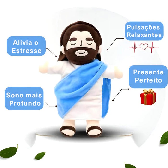 Pelúcia Jesus Soninho - O Pelúcia que Abraça com Fé e Acalma a Alma