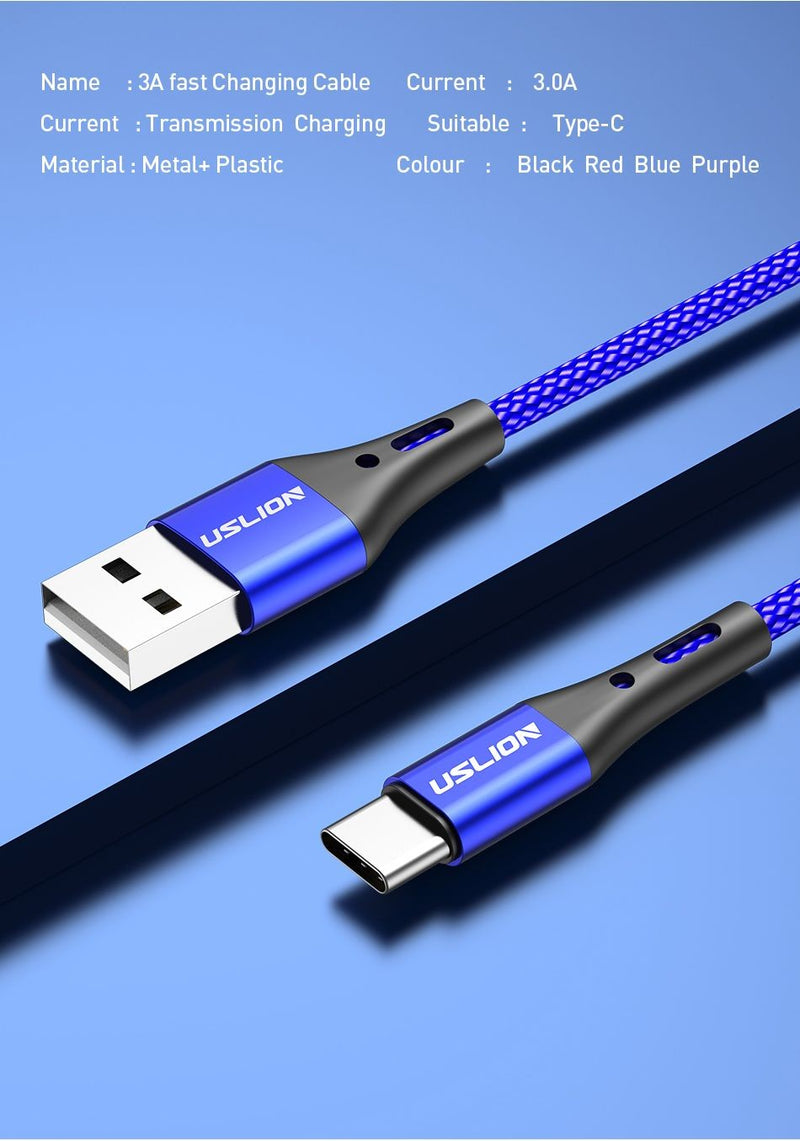 3a usb tipo c cabo fio para samsung s24 s23 xiaomi mi 14 telefone móvel de carr
