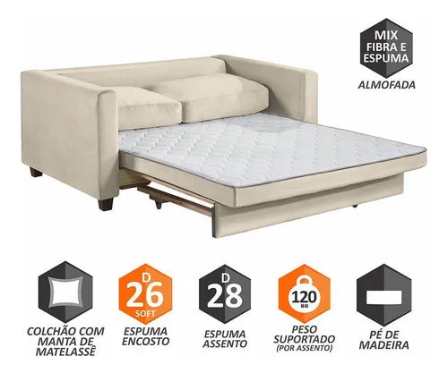 Sofá Cama  2 em 1 - Cover Oferta