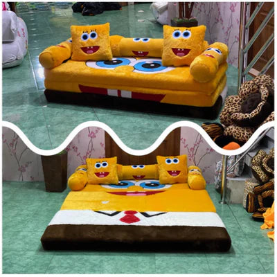 Sofá Cama Dobrável 2 em 1 Vários Personagens Divertidos Cover