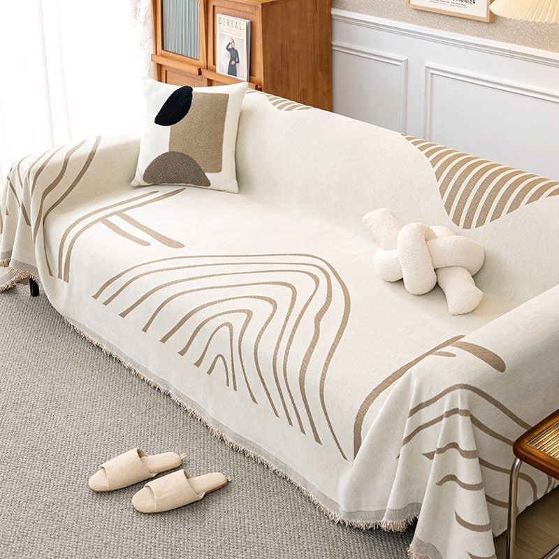 Capa de Sofá Luxuosa Manta Nórdica Universal para Todas as Estações! ou Couro Courino - Antiderrapante Anti-pelos