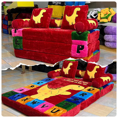 Sofá Cama Dobrável 2 em 1 Vários Personagens Divertidos Cover